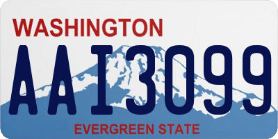 WA license plate AAI3099