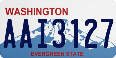 WA license plate AAI3127