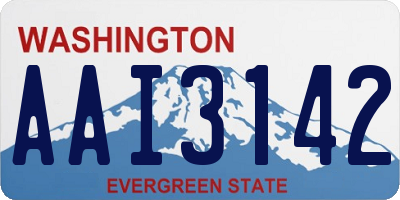 WA license plate AAI3142