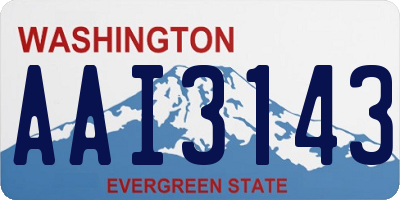 WA license plate AAI3143