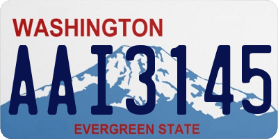 WA license plate AAI3145