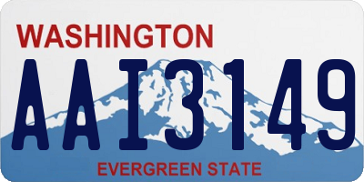 WA license plate AAI3149