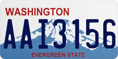 WA license plate AAI3156