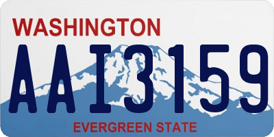 WA license plate AAI3159