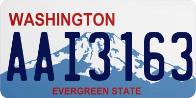 WA license plate AAI3163