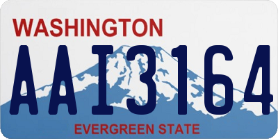 WA license plate AAI3164