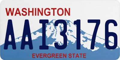 WA license plate AAI3176