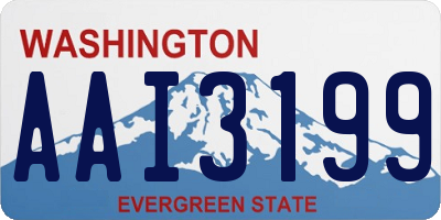 WA license plate AAI3199