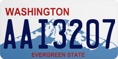 WA license plate AAI3207