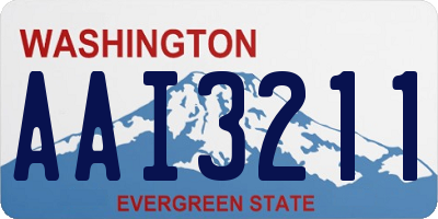 WA license plate AAI3211