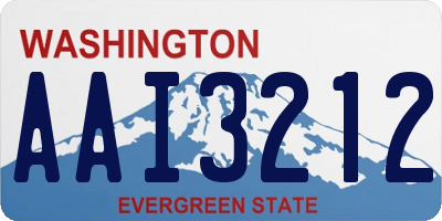 WA license plate AAI3212