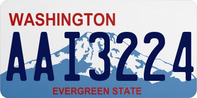 WA license plate AAI3224
