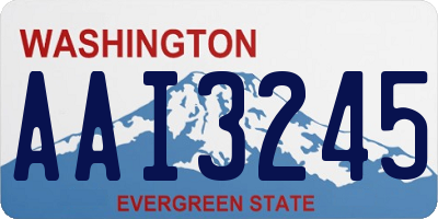 WA license plate AAI3245