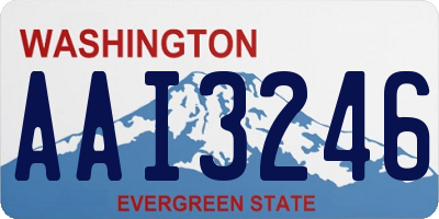 WA license plate AAI3246