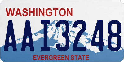 WA license plate AAI3248