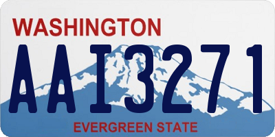 WA license plate AAI3271