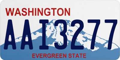 WA license plate AAI3277