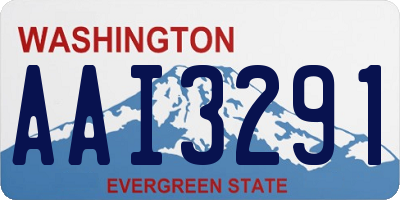 WA license plate AAI3291