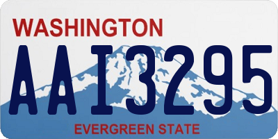 WA license plate AAI3295