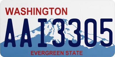 WA license plate AAI3305