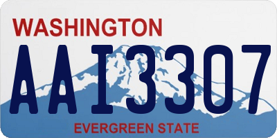 WA license plate AAI3307