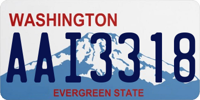 WA license plate AAI3318