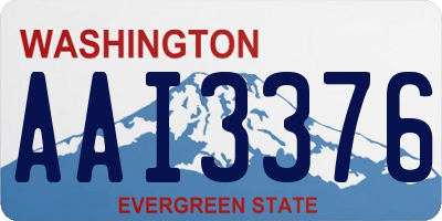 WA license plate AAI3376