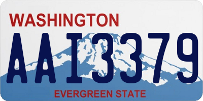 WA license plate AAI3379