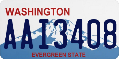 WA license plate AAI3408