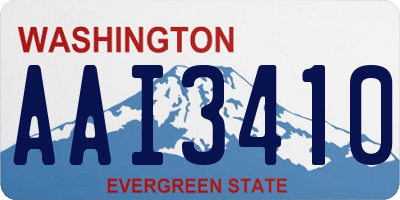 WA license plate AAI3410