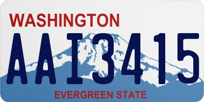 WA license plate AAI3415