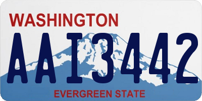 WA license plate AAI3442
