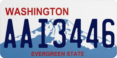 WA license plate AAI3446