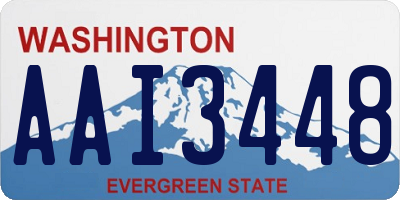 WA license plate AAI3448