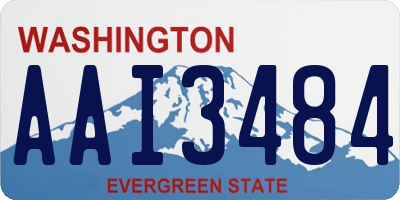 WA license plate AAI3484