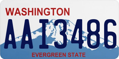 WA license plate AAI3486