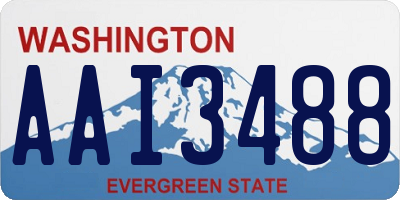 WA license plate AAI3488