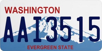 WA license plate AAI3515