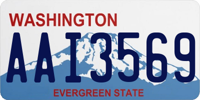 WA license plate AAI3569