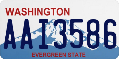 WA license plate AAI3586