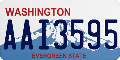 WA license plate AAI3595