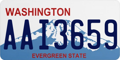 WA license plate AAI3659