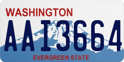 WA license plate AAI3664