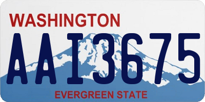 WA license plate AAI3675