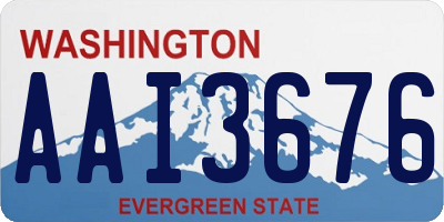 WA license plate AAI3676