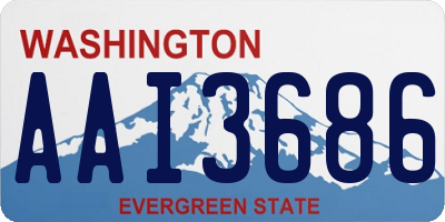 WA license plate AAI3686