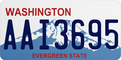WA license plate AAI3695