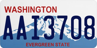 WA license plate AAI3708