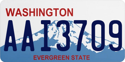 WA license plate AAI3709