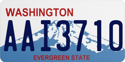 WA license plate AAI3710